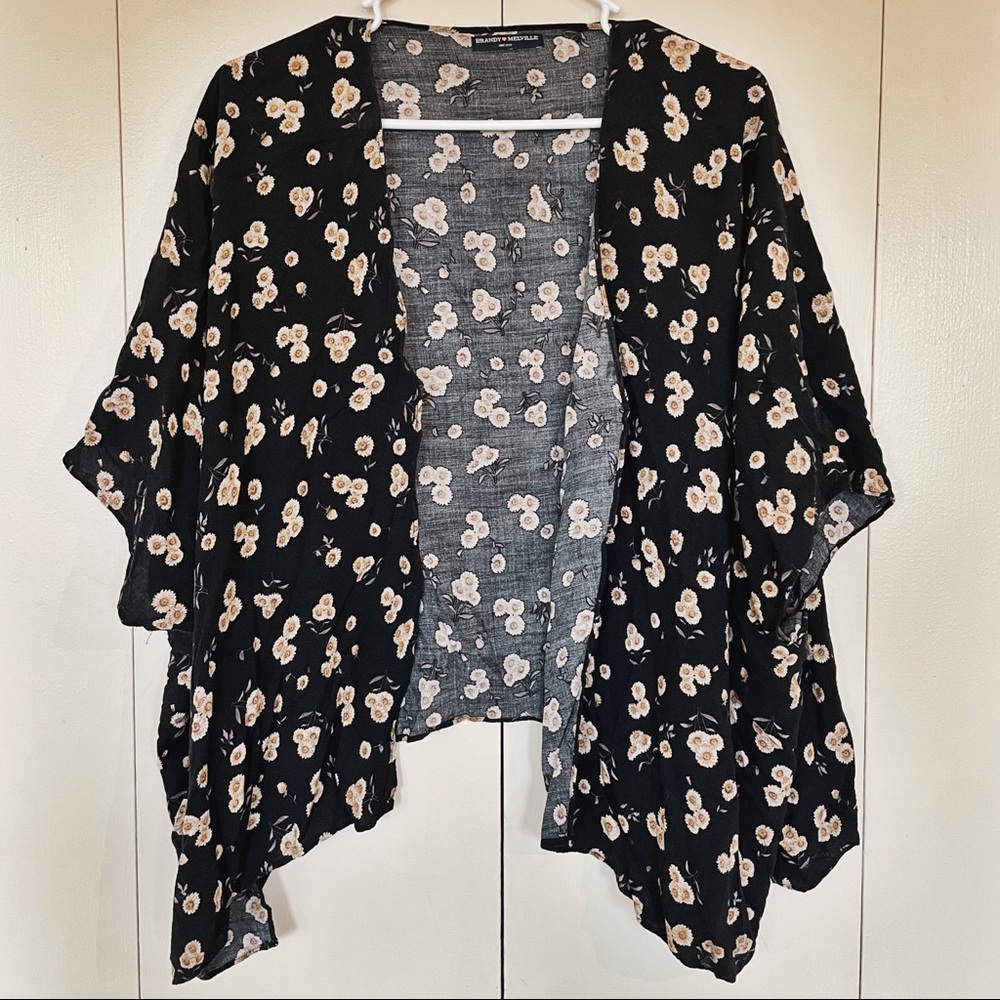 Brandy Melville Light Sunflower Kimono Top One-Size